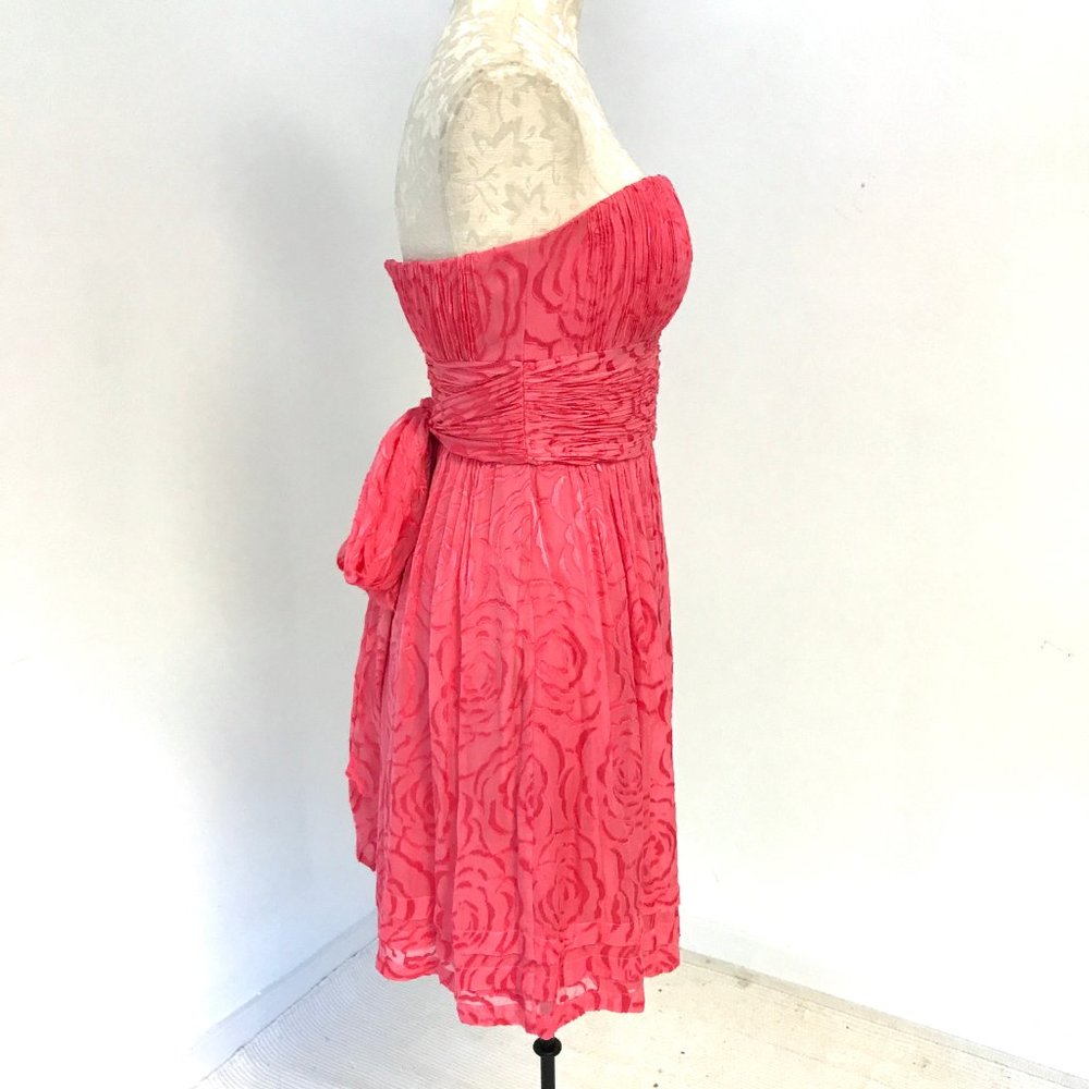 BCBGMaxAzria 6 Rose Strapless Mini Dress Pink - Picture 5 of 11